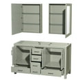 thumbnail image 7 of Wyndham Collection Wcs141460dsxxmed Sheffield 60" Double Free Standing Vanity Cabinet -, 7 of 7