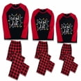 thumbnail image 2 of LuLiaMenton Christmas Pajamas, Let's Get Lit Print, Red Plaid Matching PJs, Plus Sizes, 9-10Y-Kid, 2 of 6