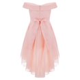 thumbnail image 2 of CHICTRY Juniors Grandes Filles Off-the-Shoulder Bal Cocktail Soirée Robe Perles Brillantes Robe de Fête d'Anniversaire Rose 8, 2 of 7