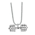 thumbnail image 3 of EHJRE Dumbbell Pendant for Men Decor Sport Creative Necklace for Holiday Party Men, 3 of 9