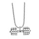 thumbnail image 4 of Colgante con mancuernas,Colgante con mancuernas para decoración de fiestas de hombres,Collar con barra minimalista decorativo para festivales,Joyas Fitness Regalos de Moda Carnaval Plata, 4 of 8