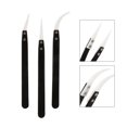 thumbnail image 3 of Miangastore Precision Tweezer Stainless Steel Black 3Pcs 5.1In, 3 of 9