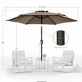 thumbnail image 3 of ACEGOSES 7.5ft Patio Outside Shade Table Umbrella for Yard, Garden,Poolside and Deck,Taupe, 3 of 8