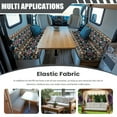 thumbnail image 3 of FOR U DESIGNS Geometric Print 2 Pcs RV Dinette Cushion Covers Non-Slip Sofa Furniture Protector Comfortable 2 Seat Sofa Chair Cover Slipover for Travel Trailer Couch, 3 of 7