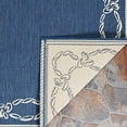 thumbnail image 2 of Couristan 16826500023710U 2 ft. 3 in. x 7 ft. 10 in. Recife Rope Knot Power Loomed Rectangle Area Rug - Ivory & Indigo, 2 of 2