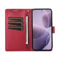 thumbnail image 2 of DF-06 For Xiaomi Poco X7 Pro 5G Redmi Turbo 4 5G Phone Case Line Imprint Leather Wallet Cover - Gree, 2 of 5