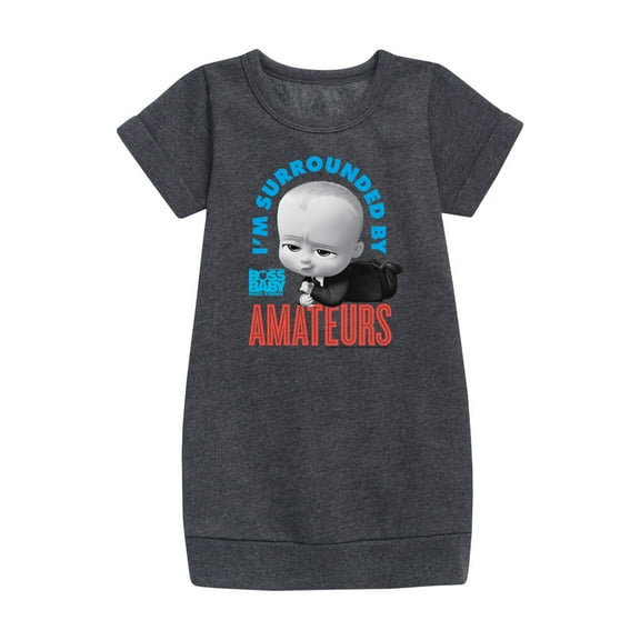 Boss Baby - I'm Surrounded By Amateurs - Toddler & Youth Girls Fleece Dress