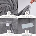 thumbnail image 2 of Paquete de 3 toallas de secado de microfibra NQ superabsorbentes gris rosa azul 70*25 cm, 2 of 5