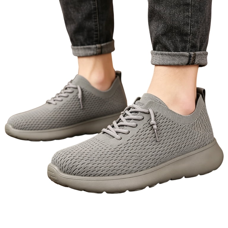 Men\'s Lace-Up Walking Shoes, Comfortable Sneakers for Daily Wear, Size Available Men main image 4
