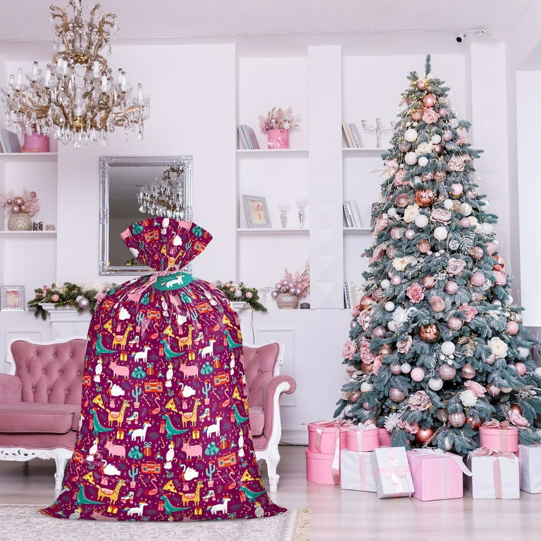 WRAPAHOLIC Jumbo 56 Christmas Design Animal Party Gift Bag Ai Giant Wrapping Size 36 W x 56 H Walmart