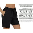 thumbnail image 3 of Bermuda Shorts with Pockets Active Draw string Jersey Summer Shorts, 3 of 5