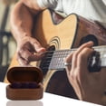 thumbnail image 3 of KAKOWELY Guitar Plectrum Box 1 Pc Practical Plectrum Case Guitar Picks Container for Outdoor Carrying (Coffee)3.35"X1.77"X1.57", 3 of 5
