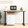 thumbnail image 7 of White Under Desk Storage Cabinet / Offer Storage and Keep Workspace Tidy, 7 of 7