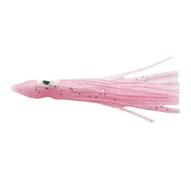 Cebo de Pulpo Blando de 100 mm, Cebo de Pulpo, Falda de Calamar, Aparejo de Pesca, Cebo de Pesca Al Curricán, Cebo de Pesca con Falda de PVC 010