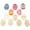 Multicolor#011, variant on DIY Wooden Easter Egg Painting Kit, 12-Pack Blank Ornaments with 12 Color Markers for Kids Crafts & Holiday Decor