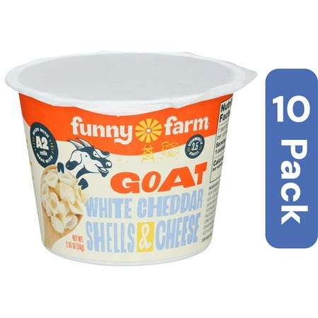 Funny Farm Mac & Cheese Goat White Cheddar 2.05 oz (Pack Of 10)