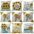 thumbnail image 2 of Yidarton Thanksgiving Pillowcase Living Room Sofa Printing Pattern Cushion Cover Sunflower Letter Printing Pillow Case, 2 of 6