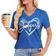 thumbnail image 2 of Remera Talovee de Béisbol para Mujer Día de Juego Azul Talle XL, 2 of 5