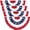 S(1.5x3 ft） 4pc, variant on 2 x 4 Ft USA Pleated Fan Flag, 250th Anniversary Patriotic Display Tool, Professional American Bunting Accessory for 2026 Memorial Day（1PC）