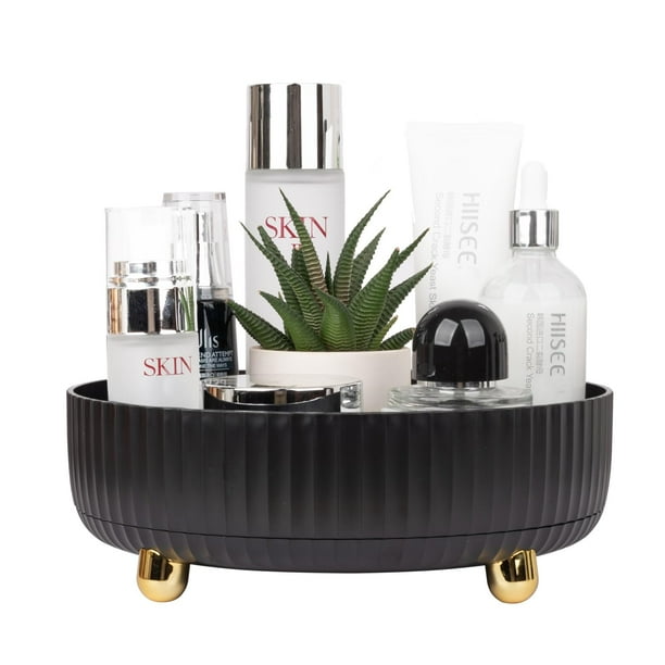 Bandeja organizadora de maquillaje y perfume con rotación de 360 grados Anyoifax