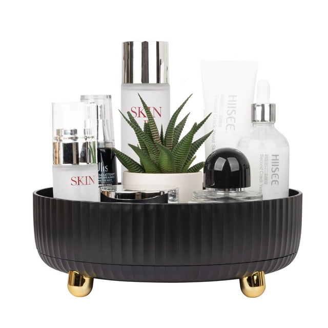 Bandeja organizadora de maquillaje y perfume con rotación de 360 grados Anyoifax
