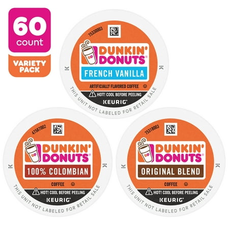 Dunkin' Coffee Variety Pack, 60 Ct
