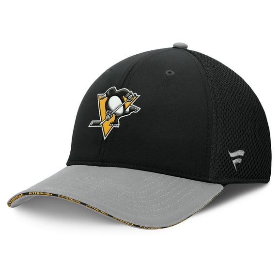 Men's Fanatics Black Pittsburgh Penguins Fundamentals Span Flex Hat