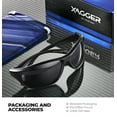 thumbnail image 5 of Xagger Wrap Around Sport Polarized Sunglasses for Men Women Running Driving Fishing TR90 Frame Glasses, 5 of 6