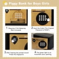 thumbnail image 3 of TOP! Piggy Bank Money Box ,Electric Fingerprint Password Saving ,Coin Safe Atm Machine Gift for Kids, 3 of 6