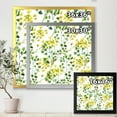 thumbnail image 4 of Designart 'Vibrant Yellow Summer Wildflowers On White' Traditional Framed Art Print, 4 of 4