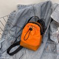 thumbnail image 4 of Beautynvta Small Sling Crossbody Bag for Women, Casual Small Square Bag, Canvas Shoulder Bag with Adjustable Strap, Lightweight Handbag for Outdoor Travel, Orange, 4 of 6