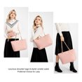 thumbnail image 2 of 2 Piezas Rejilla de Diamantes Bolsa Tote Satchel Bolso de Hombro Para Mujer Bandolera con Cartera XB XIBANG Estándar, 2 of 9