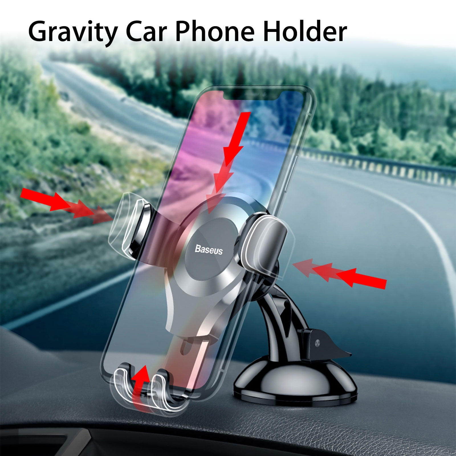 Black 360° Car Windshield/Dashboard Phone Mount Holder Universal fit Mobile Phone Black 360° Car Windshield/Dashboard Phone Mount Holder Universal fit Mobile Phone