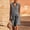 Gray plus size matching sets a1, variant on Cagogo Women Plus Size 2 Piece Set Sleeveless Collared Shirt Casual Boho Beach Outfits Loose Shorts Matching Lounge Sets Summer Cruise Tracksuits Travel Airport Clothes, Gray M