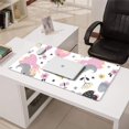 thumbnail image 3 of Long Mouse Pads for Desk,White Fairy Flower Pattern Desk Mats on Top Of Desks, Desk Mouse Pad Extra Large with 3mm Non-Slip Base and Stitched Edge for Gaming,Office,Work,Home 31.5"x15.7", 3 of 6