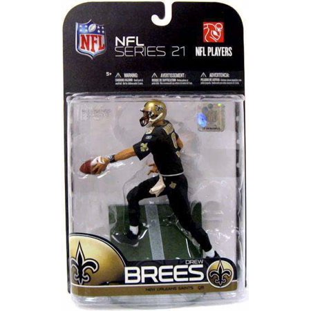 Drew Brees Action Figure All Black Uniform Sports Picks Series 21 NFL