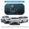 thumbnail image 4 of Billie Eilish Sombrilla Solar para Auto - Protector de Parabrisas Plegable | Cortina Solar Delantero | Bloqueo UV y Aislamiento de Calor 133x73cm, 4 of 6