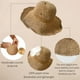 thumbnail image 5 of Floppy Big Beach Sombreros de Paja para Mujer Plegable Verano ala Ancha Sombrero para el Sol Plegable Sombrero de Paja de Viaje para Mujer Sombrero Fedora, 5 of 5