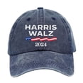 thumbnail image 3 of Harris Walz Béisbol Retro Dad Sombreros Ajustable para Hombres Y Mujeres (), 3 of 8