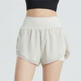 thumbnail image 1 of Women's Running Shorts Workout Athletic Elastic High Waisted Summer Gym Shorts with Mesh Liner, 1 of 2