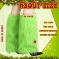 thumbnail image 7 of TELOLY Adults Mardi Gras Furry Monster Party Leg Warmers Costume Accessory Mardi Gras Leg Warmers for Women, 7 of 7
