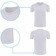 thumbnail image 4 of DJDLJWCJ Mens T Shirts, Elastic Stretch Solid Crewneck T Shirts for Men Muscle Summer Short Sleeve Shirt White XL, 4 of 6