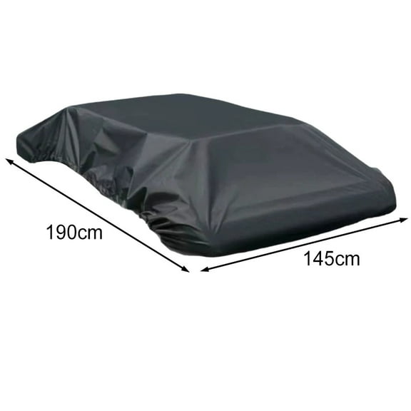 Car Top Cargo Carrier Cover Waterproof Roof Rack Bag Rain Protection Dust Shield 170x145cm to 270x145cm Black Oxford Cloth for Road Trips