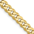thumbnail image 7 of 14K Yellow Gold 4.75mm Beveled Curb Chain Bracelet Size 18, 7 of 7