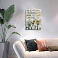 thumbnail image 3 of Sunflower Picture Wall Decor Inspirational Quotes Canvas Wall Art Rustic Sunflower Decor For Bathroom Bedroom Living Room Ready To Hang 12x16 inch, 3 of 6
