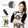 thumbnail image 2 of Easter Egg with Grass 5 Pcs Kitchen Set Heat Resistant Oven Mitts and Non-Slip Pot Holders with Adjustable Cooking Apron, 2 of 6