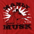 thumbnail image 2 of Space Ghost Manly Musk Women's T Shirt, Red, Large, 2 of 6