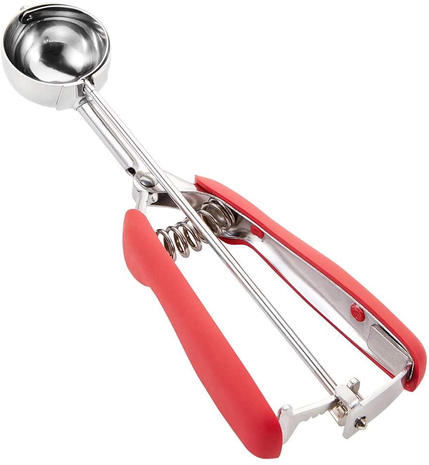 Large Cookie Scoop, Cookie Dough Scoop, 3 Tablespoons/ 45 ml/ 1.5 oz, SpringLoaded Ice Cream