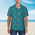 thumbnail image 2 of Haiem Funny Cat Blue Printed Hawaiian Shirt for Men - Men’s Casual Beach Summer Shirts - Stretch Fabric with Modern Fit-Large, 2 of 7
