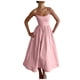thumbnail image 1 of Vestido sin mangas y sin espalda de corte A para mujer - Vestido largo de verano de color liso, S-XXL, 1 of 6